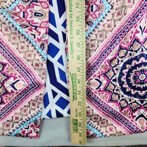 Chico's Reversible Mykonos Medallion Kimono Jacket Topper Size 1 Women Boho Md/8 - Picture 7 of 11